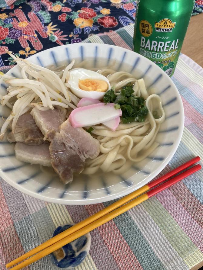 写真③　自宅の沖縄そば.jpg